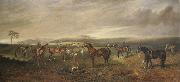 James Lynwood Palmer Riding Out on the Kingsclere Gallops painting